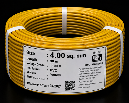 HFFR Wires 4 sq mm